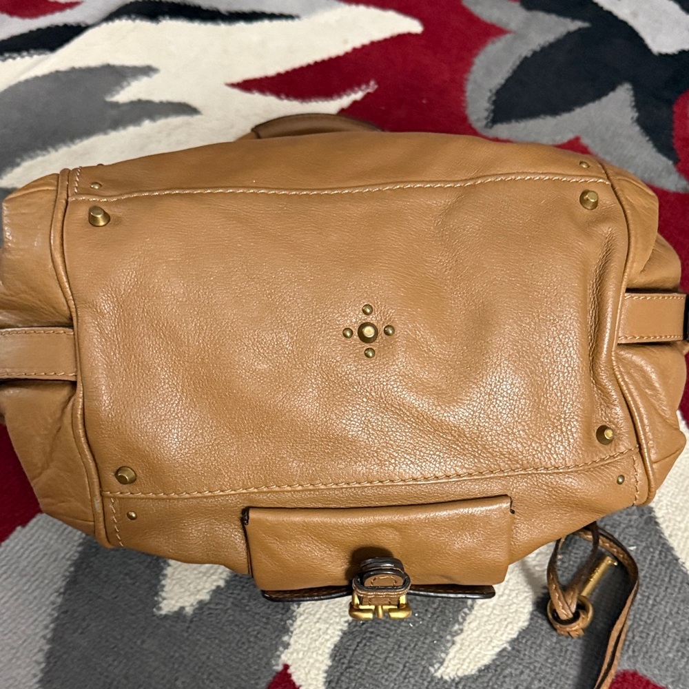 Chloe Tan Leather Satchel with Gold Hardware - Picture 6 of 14
